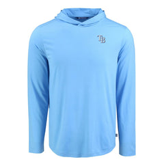 Tampa Bay Rays Cutter & Buck Coastline Epic Comfort Recycled Eco Hoodie Long Sleeve T-Shirt - MLB Hoodies