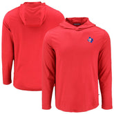 Texas Rangers Cutter & Buck Coastline Epic Comfort Recycled Eco Hoodie Long Sleeve T-Shirt - MLB Hoodies