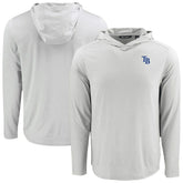 Tampa Bay Rays Cutter & Buck Coastline Epic Comfort Recycled Eco Hoodie Long Sleeve T-Shirt - MLB Hoodies