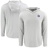 Texas Rangers Cutter & Buck Coastline Epic Comfort Recycled Eco Hoodie Long Sleeve T-Shirt - MLB Hoodies