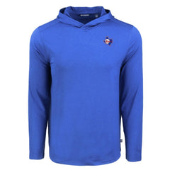 Texas Rangers Cutter & Buck Coastline Epic Comfort Recycled Eco Hoodie Long Sleeve T-Shirt - MLB Hoodies