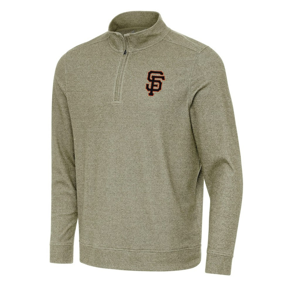 San Francisco Giants Antigua Subtle Quarter-Zip Sweatshirt - MLB Sweatshirts
