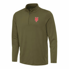 New York Mets Antigua Reprocess Quarter-Zip Top - MLB Tops
