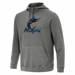 Miami Marlins Antigua Cloud Pullover Hoodie - MLB Hoodies