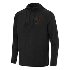 San Francisco Giants Antigua Spikes Quarter-Zip Pullover Hoodie - MLB Hoodies