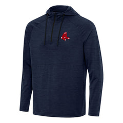 Boston Red Sox Antigua Spikes Quarter-Zip Pullover Hoodie - MLB Hoodies
