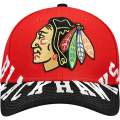 Chicago Blackhawks Mitchell & Ness Underarch Two-Tone Pro Crown Snapback Hat - NHL Hats