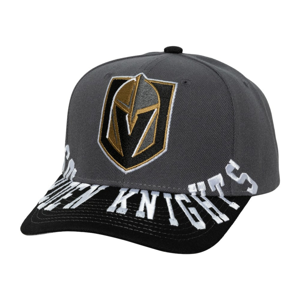 Vegas Golden Knights Mitchell & Ness Underarch Two-Tone Pro Crown Snapback Hat - NHL Hats