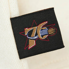 Cream Philadelphia 76ers Women's Hardwood Classics Pullover Sweatshirt | NBA