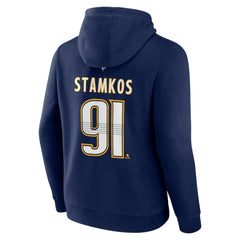 Steven Stamkos Nashville Predators Fanatics Authentic Stack Name & Number Tri-Blend Pullover Hoodie - NHL Hoodies