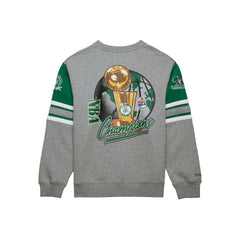 Heather Gray Boston Celtics Hardwood Classics All Over 4.0 Pullover Sweatshirt | NBA