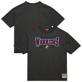 Charcoal Golden State Warriors Women's Hardwood Classics Oversized Boyfriend T-Shirt sale | NBA