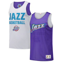 Purple Utah Jazz Hardwood Classics Reversible Mesh Practice Jersey | NBA