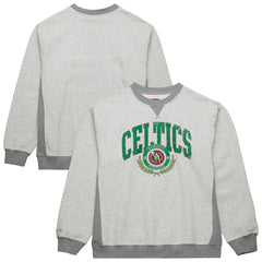 Heather Gray Boston Celtics Vintage Logo Pullover Sweatshirt | NBA