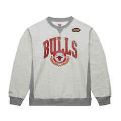 Heather Gray Chicago Bulls Vintage Logo Pullover Sweatshirt | NBA