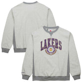 Heather Gray Los Angeles Lakers Vintage Logo Pullover Sweatshirt | NBA