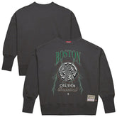 Charcoal Boston Celtics Women's Hardwood Classics Lightweight Pullover Sweatshirt | NBA