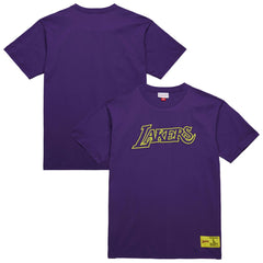 Purple Los Angeles Lakers Hardwood Classics Neon Nights Premium T-Shirt | NBA