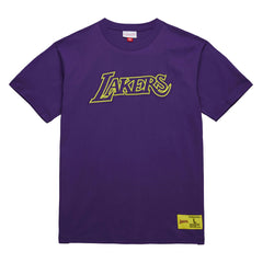 Purple Los Angeles Lakers Hardwood Classics Neon Nights Premium T-Shirt | NBA