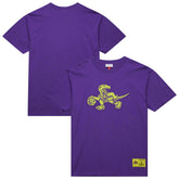 Raptors Purple Toronto Raptors Hardwood Classics Neon Nights Premium T-Shirt | NBA