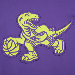 Raptors Purple Toronto Raptors Hardwood Classics Neon Nights Premium T-Shirt | NBA