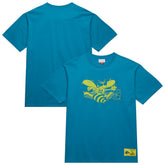 Teal Charlotte Hornets Hardwood Classics Neon Nights Premium T-Shirt | NBA