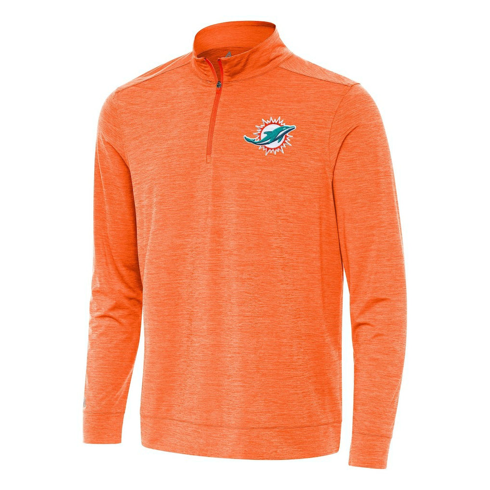 Miami Dolphins Antigua Bright Quarter-Zip Top | NFL Discount