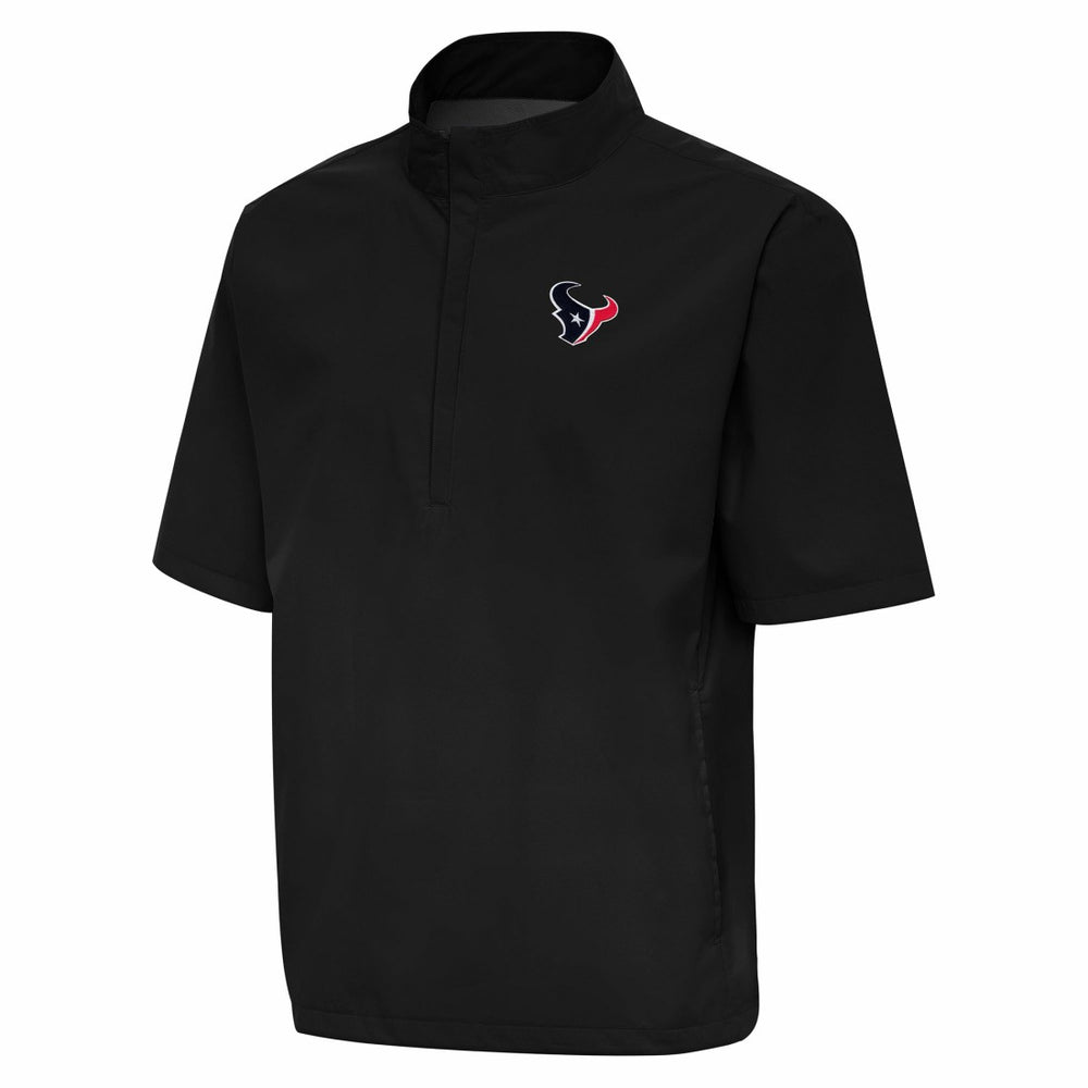 Houston Texans Antigua Brisk Short Sleeve Quarter-Zip Windshirt | NFL New