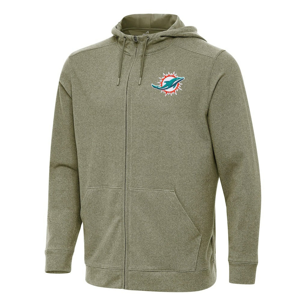 Miami Dolphins Antigua Effortless Full-Zip Hoodie | NFL Online