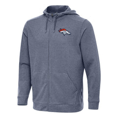 Denver Broncos Antigua Effortless Full-Zip Hoodie | NFL Outlet