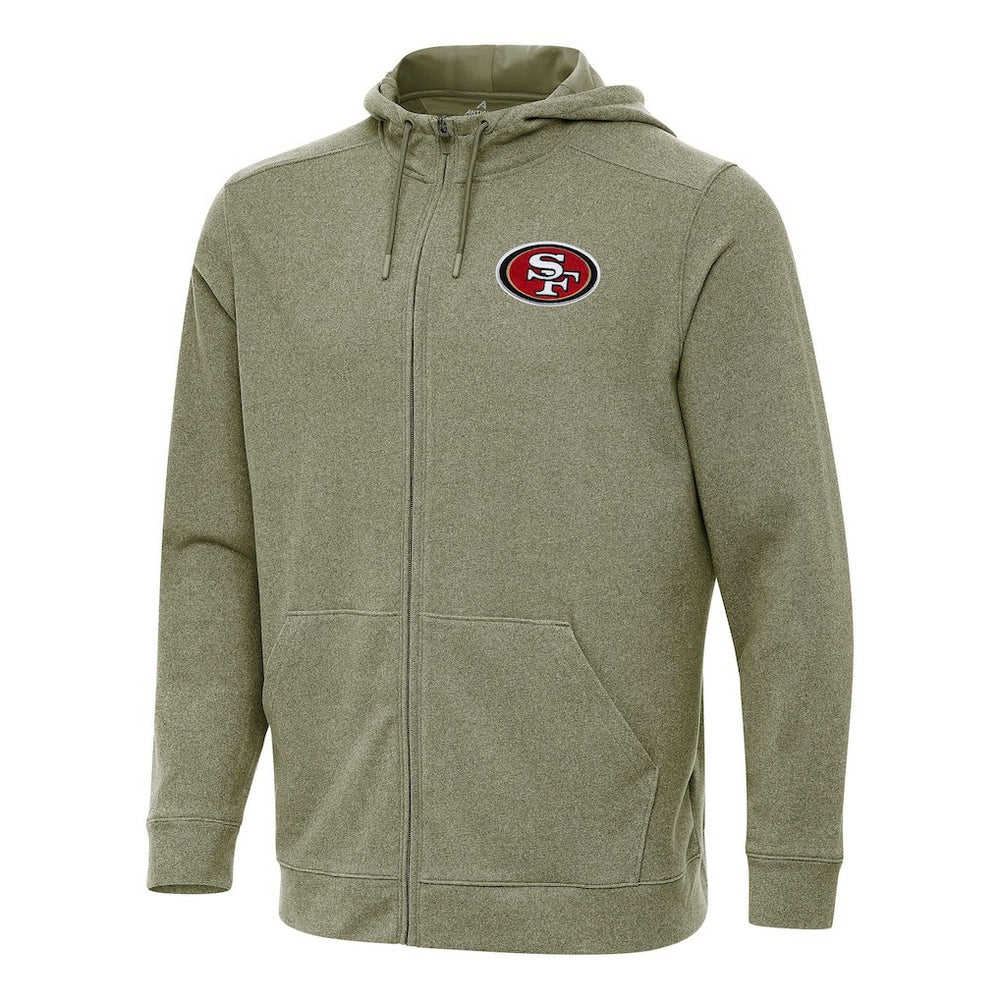 San Francisco 49ers Antigua Effortless Full-Zip Hoodie | NFL Discount