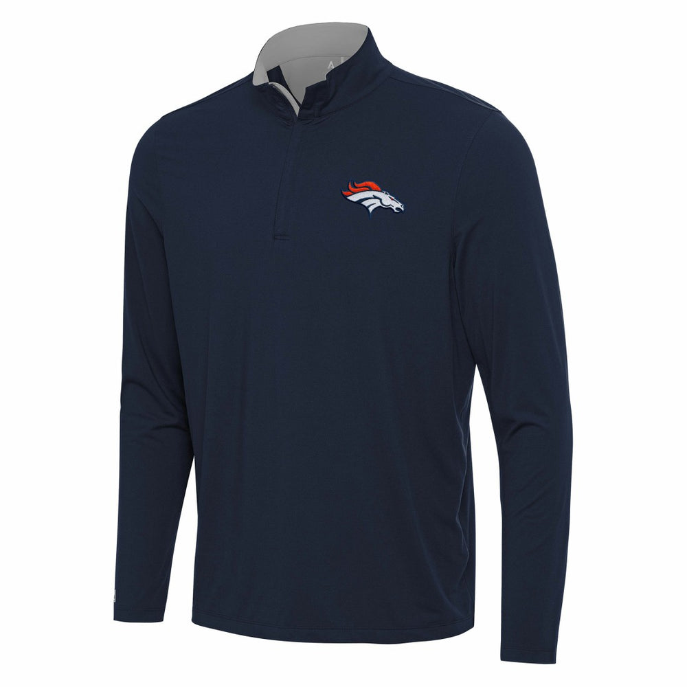 Denver Broncos Antigua Content Quarter-Zip Pullover Top | NFL Discount