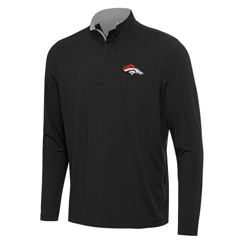 Denver Broncos Antigua Content Quarter-Zip Pullover Top | NFL On sale