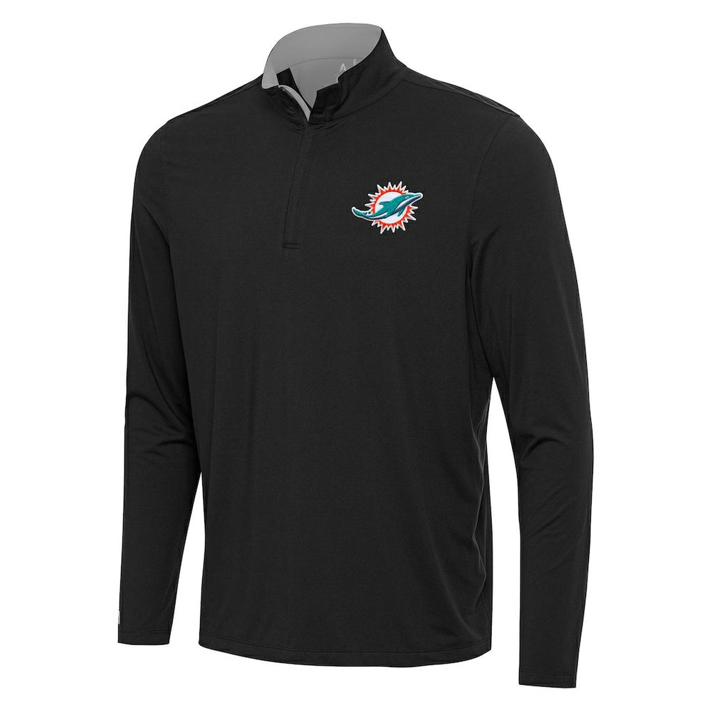 Miami Dolphins Antigua Content Quarter-Zip Pullover Top | NFL Sale