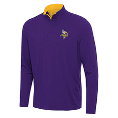 Minnesota Vikings Antigua Content Quarter-Zip Pullover Top | NFL New