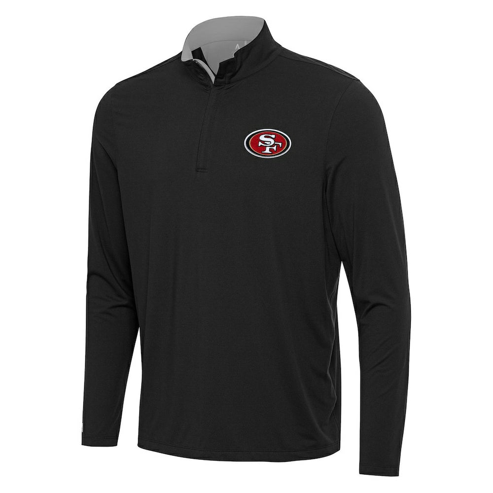 San Francisco 49ers Antigua Content Quarter-Zip Pullover Top | NFL Sale