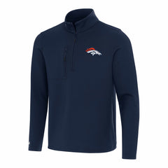 Denver Broncos Antigua Insider Quarter-Zip Pullover Top | NFL Sale