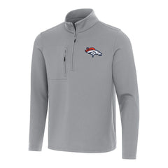 Denver Broncos Antigua Insider Quarter-Zip Pullover Top | NFL New