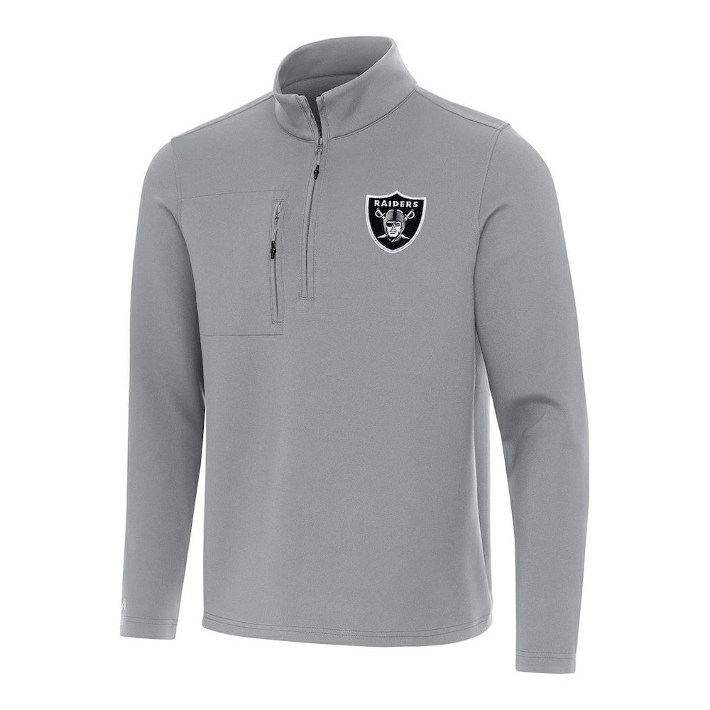 Las Vegas Raiders Antigua Insider Quarter-Zip Pullover Top | NFL US