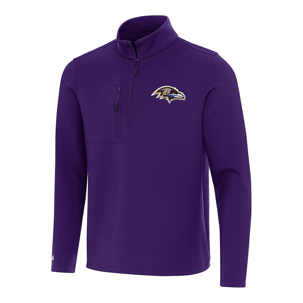 Baltimore Ravens Antigua Insider Quarter-Zip Pullover Top | NFL US