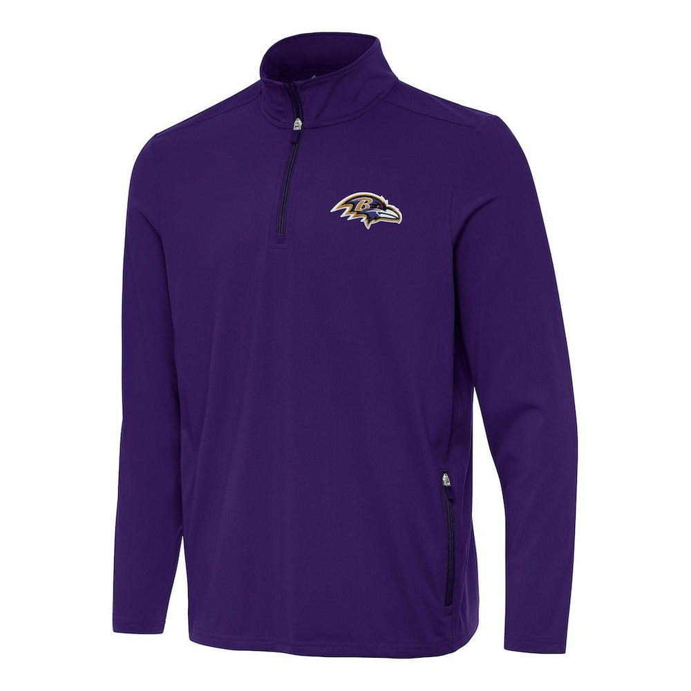 Baltimore Ravens Antigua Perilous Quarter-Zip Pullover Top | NFL Hot