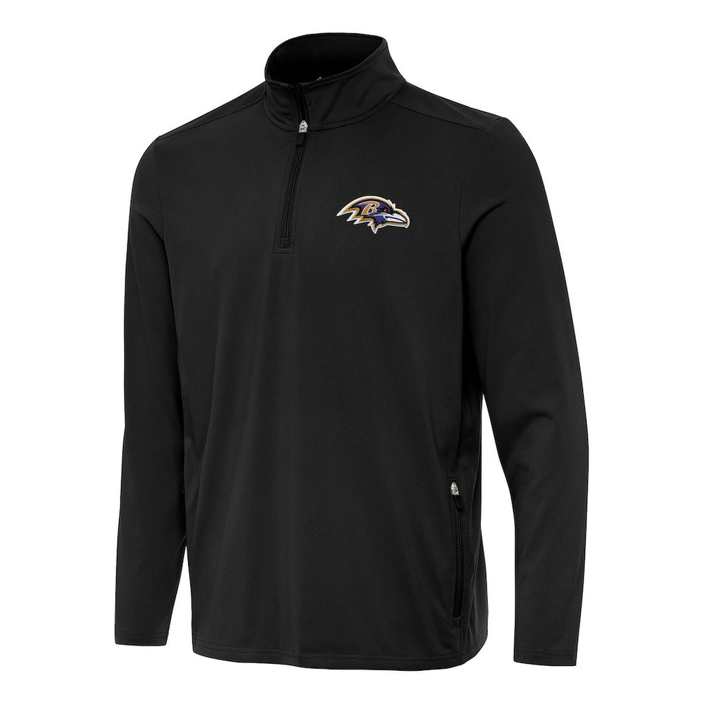 Baltimore Ravens Antigua Perilous Quarter-Zip Pullover Top | NFL New