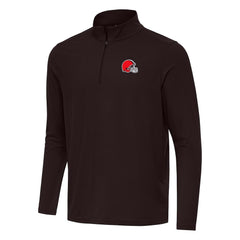 Cleveland Browns Antigua Intent Quarter-Zip Pullover Top | NFL Online