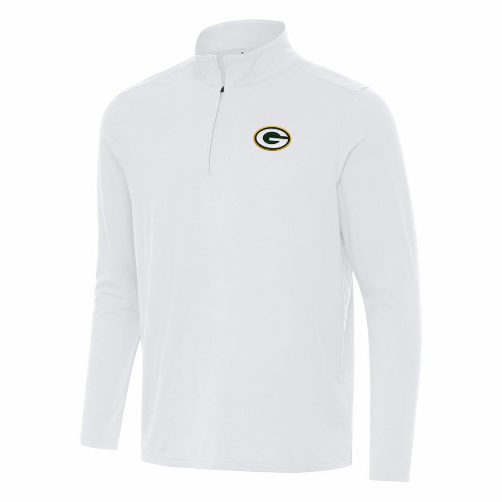 Green Bay Packers Antigua Intent Quarter-Zip Pullover Top | NFL Online