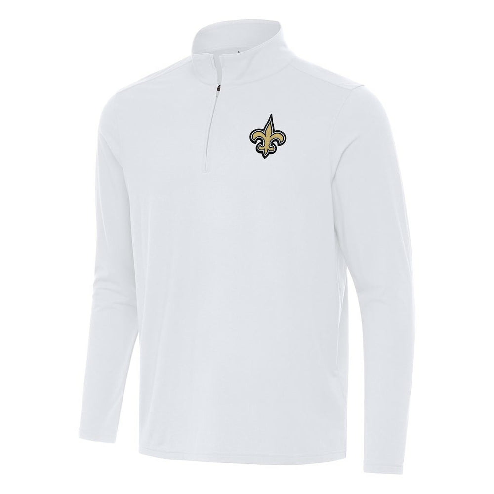 New Orleans Saints Antigua Intent Quarter-Zip Pullover Top | NFL Hot