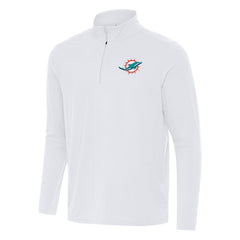 Miami Dolphins Antigua Intent Quarter-Zip Pullover Top | NFL Outlet