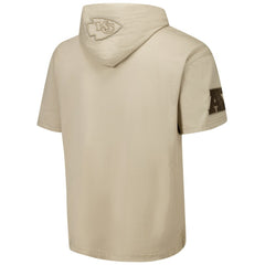 Kansas City Chiefs Pro Standard Neutrals Capsule Short Sleeve Pullover Hoodie | NFL Outlet