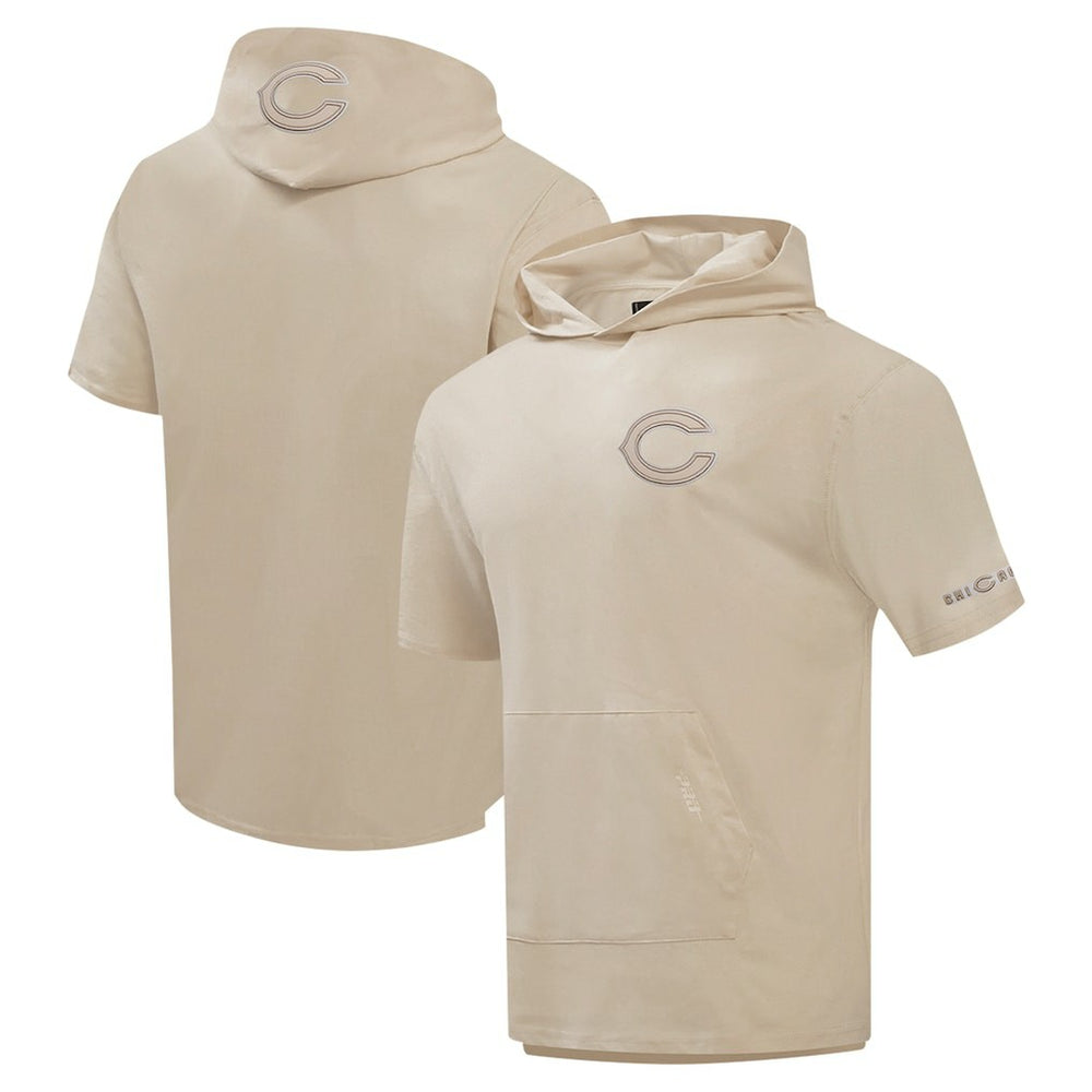 Chicago Bears Pro Standard Neutrals Capsule Short Sleeve Pullover Hoodie | NFL New