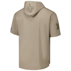New Orleans Saints Pro Standard Neutrals Capsule Short Sleeve Pullover Hoodie | NFL Sale