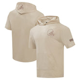 Cleveland Browns Pro Standard Neutrals Capsule Short Sleeve Pullover Hoodie | NFL Online
